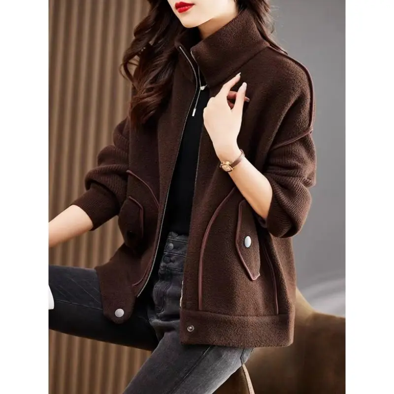 Yinzhuo Women's Short Jacket, Spring Autumn Casual Versatile Jacket, Cardigan, 2024 New Late Autumn Mother's Clothing Woolen Top