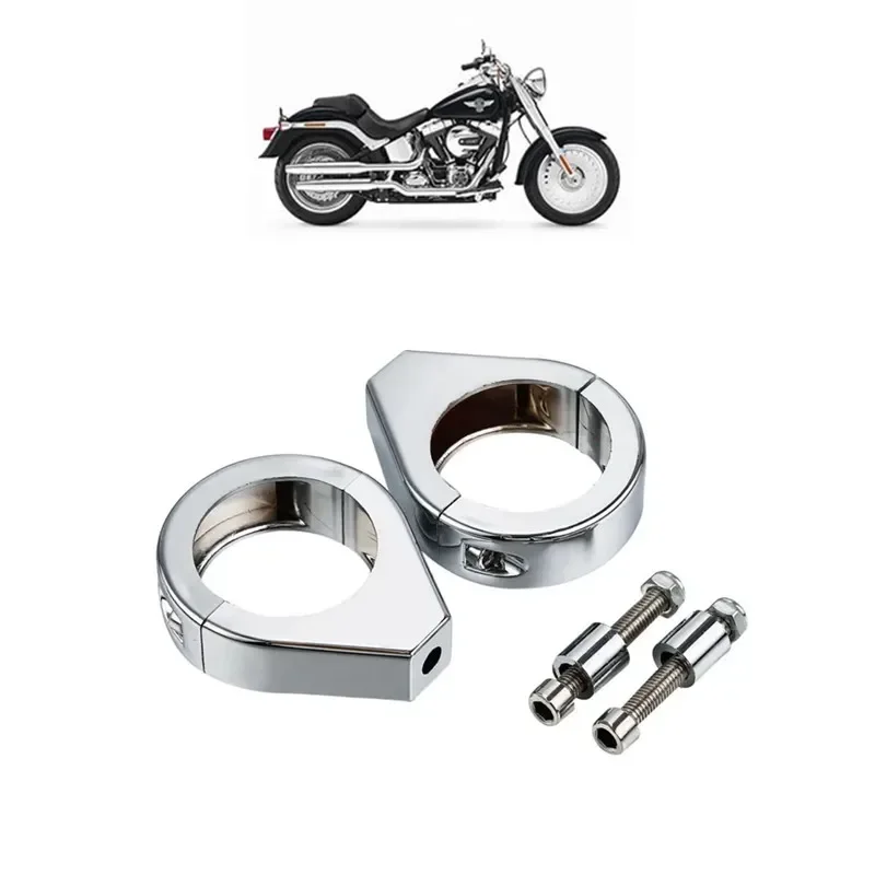 

Motorcycle Parts Turn Signal 41mm Fork Clamps Mount Bracket For Harley Softail Springer Fat Boy