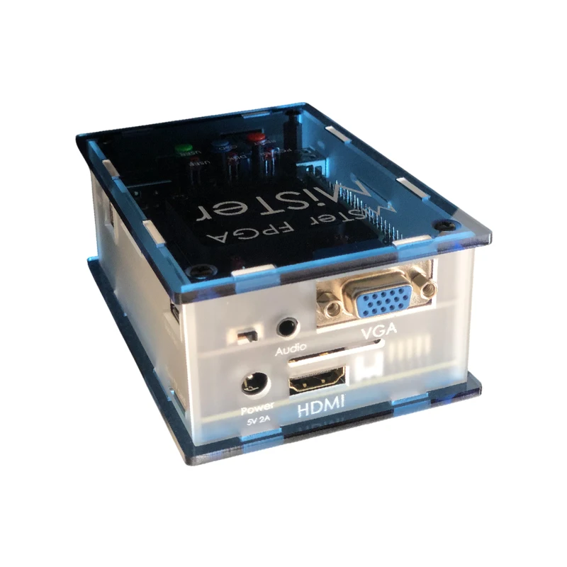 Qmtech Fpga Vga I2s لوحة الصوت الرقمية Io 6 Usb Hub Ram Vga - Rgbs Snac Port Rtc ساعة ريترو لعبة فيديو وحدة التحكم