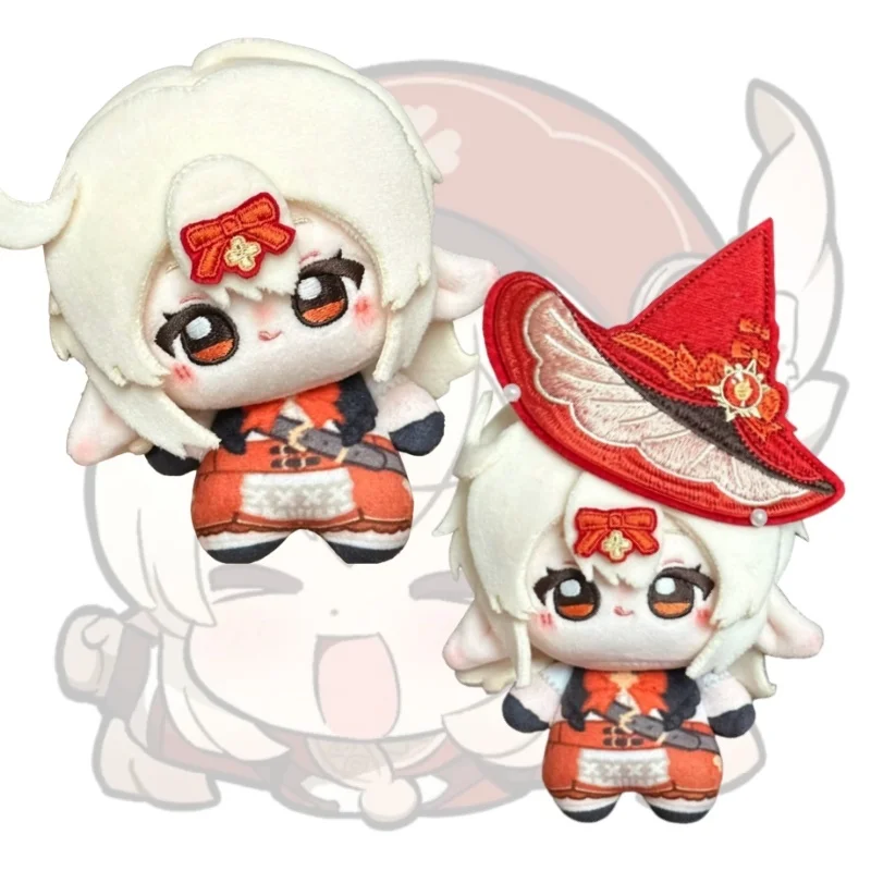

Genshin Impact Klee Plush Toy Keychain 10cm Mini Stuffed Doll Anime Game Character Collectible Peripheral Cosplay Fans Gift