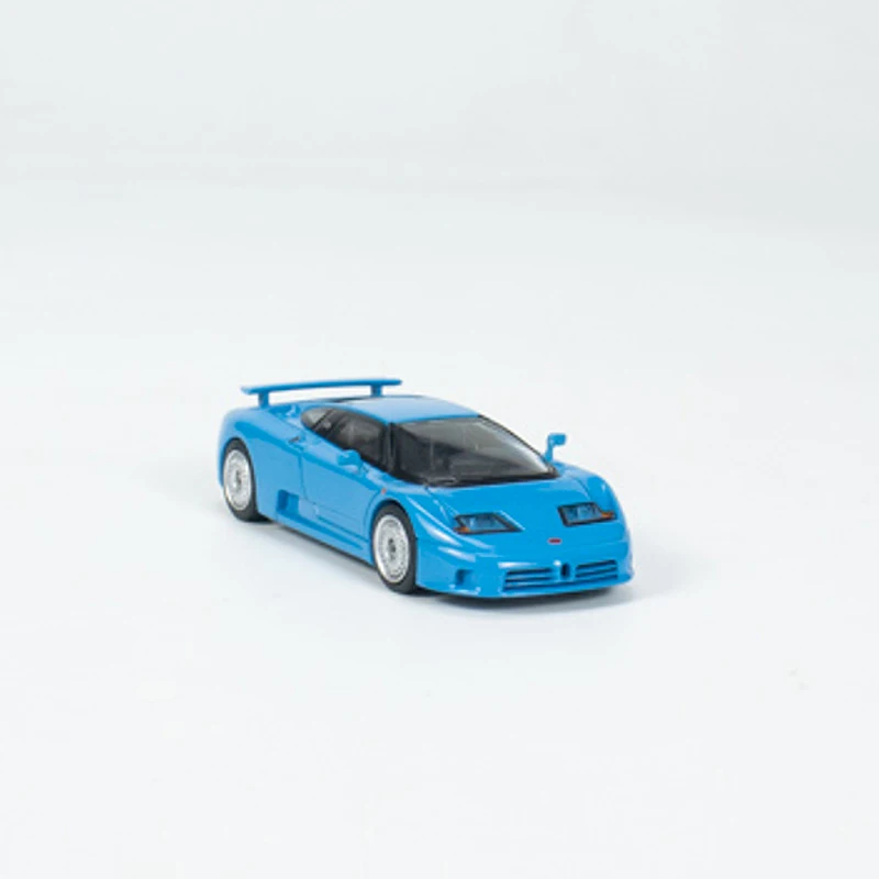 Modèle de véhicule de sport moulé sous pression en alliage léger, affichage bleu LHD, cadeaux, mini voiture, 1:64, EB110, #644