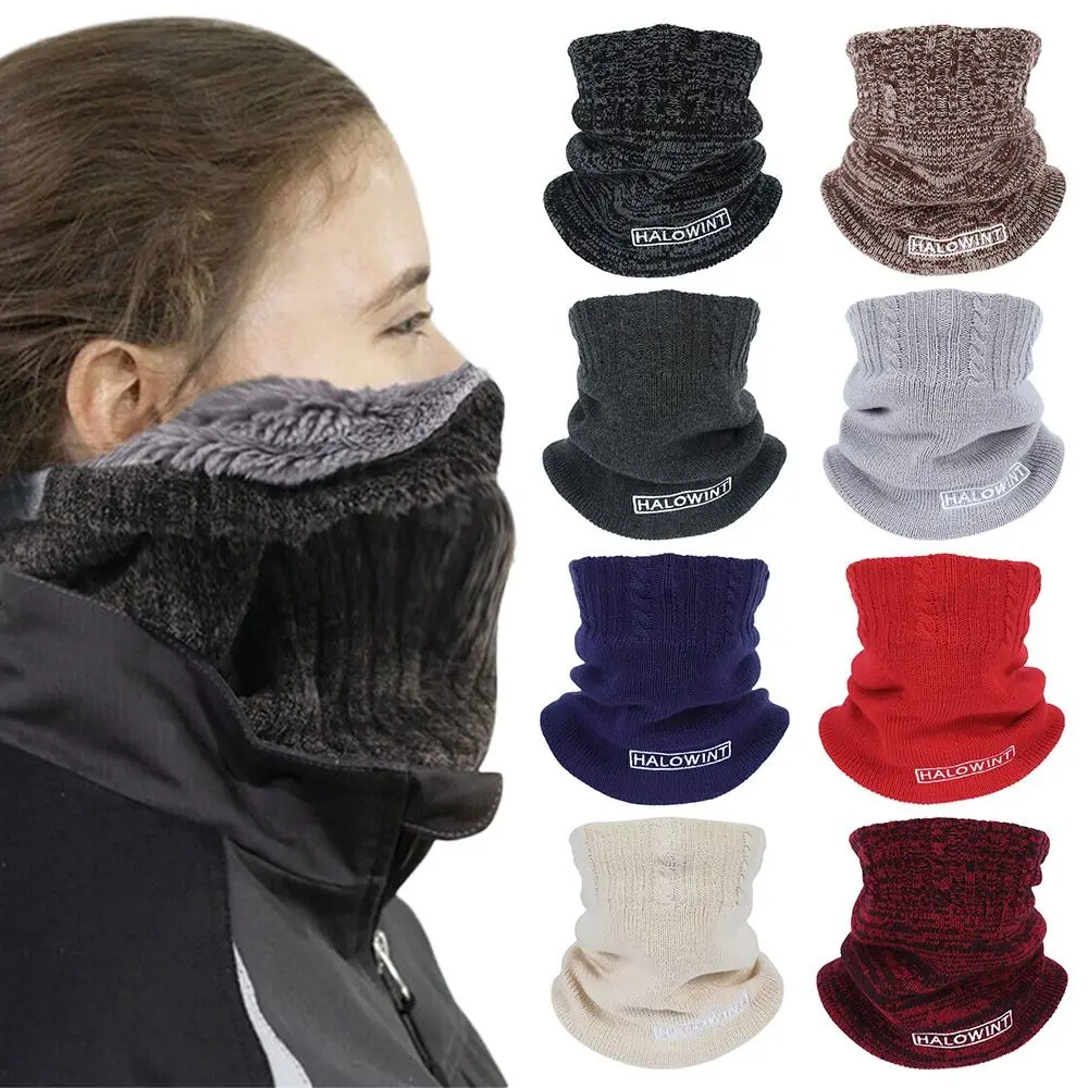 

Ski Motorcycle Scarf Warm Neck Cover Windproof Autumn Winter Scarf Snood Cowl Tube Thermal Neck Warmer Fleece Knitted Scarves
