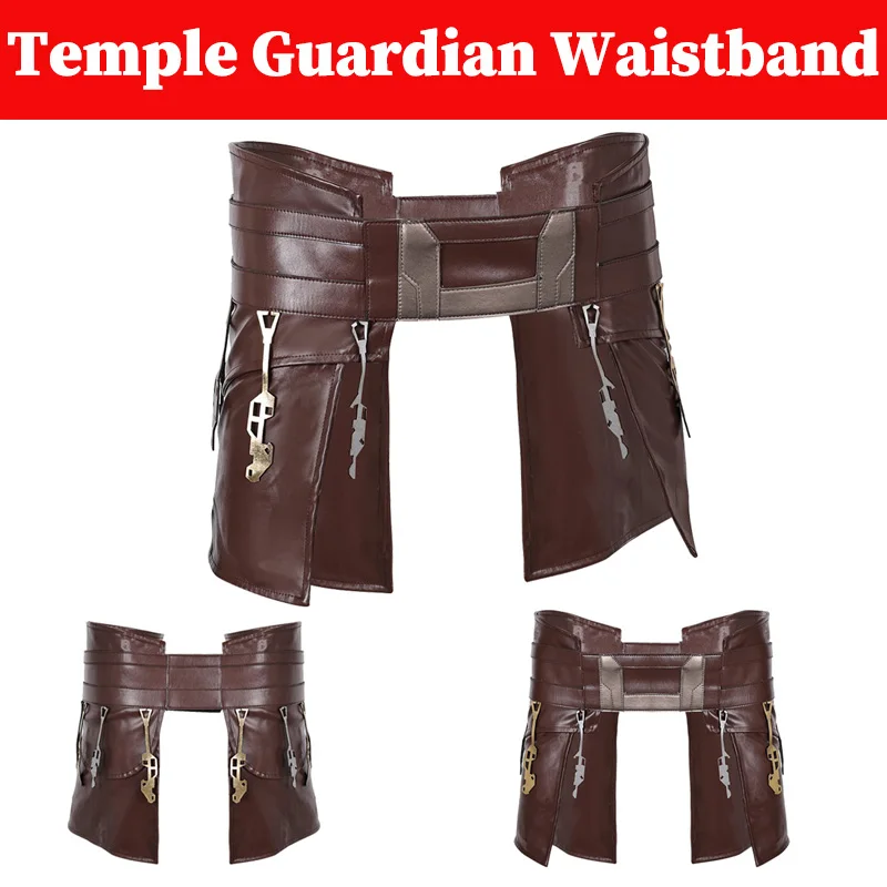 Temple Guardians Cosplay Waistband Costume Accessories Movie Space Battle Roleplay Waist Belt Props Men Male Halloween Suits