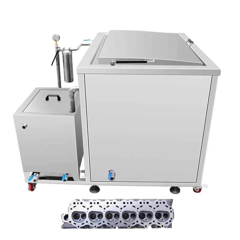 Industrial ultrasonic cleaner with oil filter system for spare parts engine hub CR-360G 135L 28KHZ 40KHZ