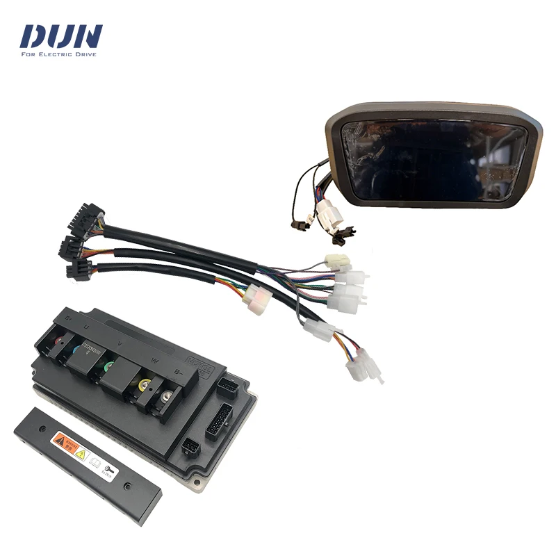 em150 VOTOL 180A Phase 490A Sine Wave BLDC Controller with N7 N1S Display Speedometer For 3-4kw Motor Power