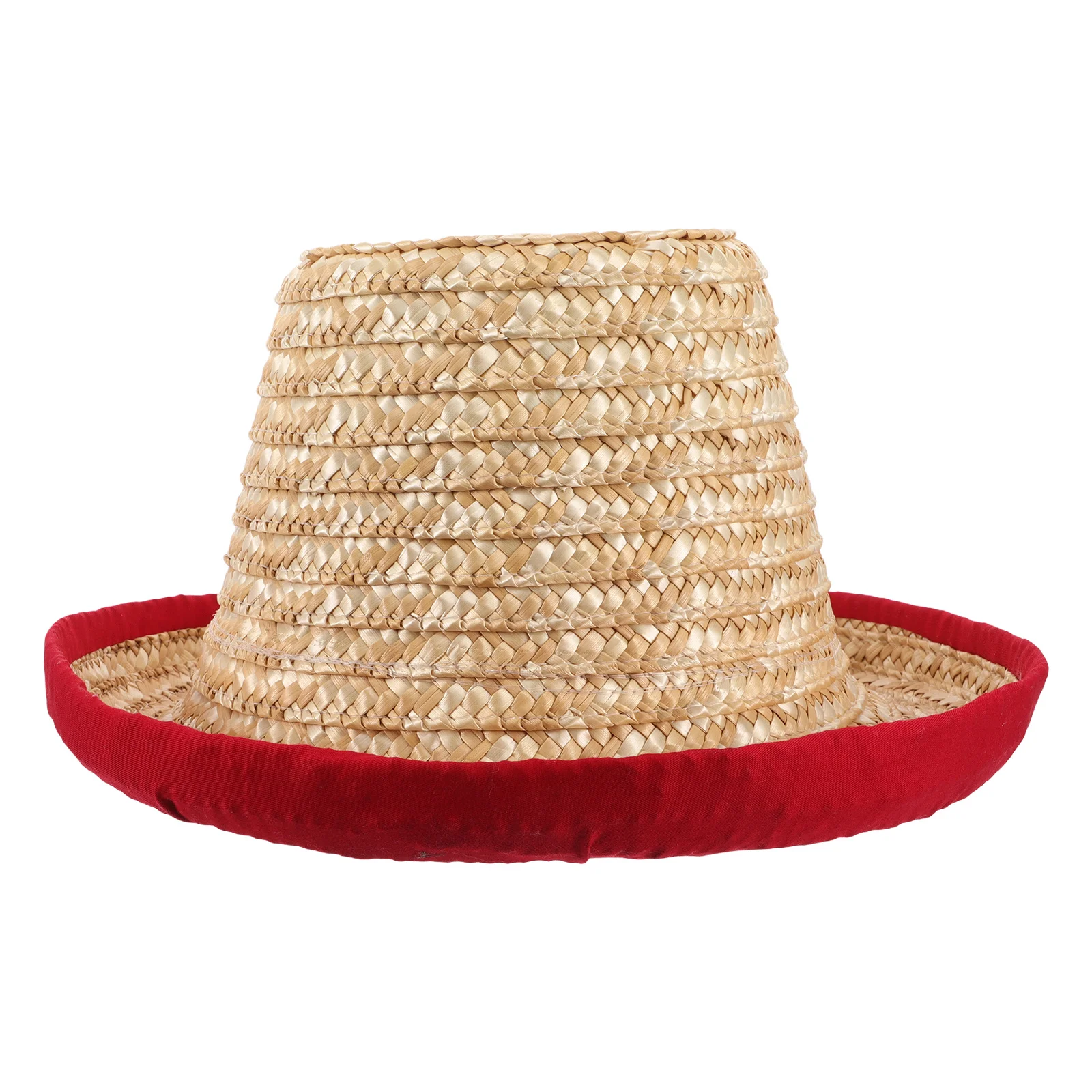 

Acrobatics Straw Hat Juggling Street Dance Performance Versatile Stage Show Accessory Sun Hat Beach Brim Cosplay Men Woman