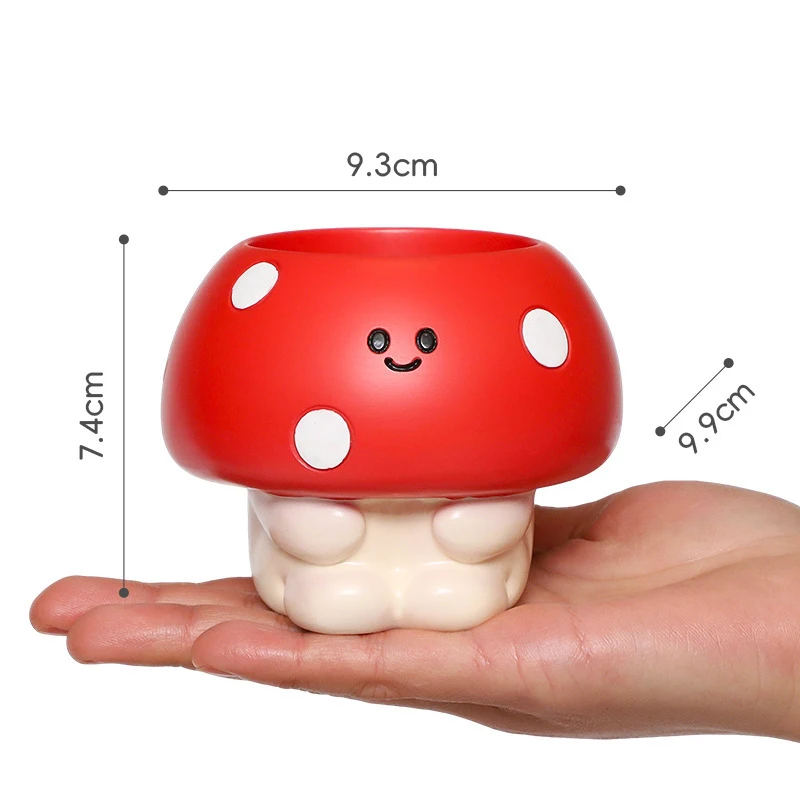 Cute Cartoon Vegetable Resin Flower Pot Mini Succulent Planter Desktop Decoration Office Home Garden Micro Landscape Pottery Zak