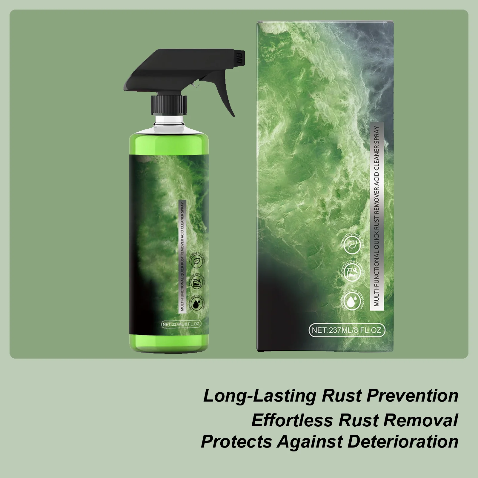Paint Remover For Metal 237ml Powerful Paint Protection Car Rust Removal Spray For RV Truck Automotive Sedan Pickup Motorcycles
