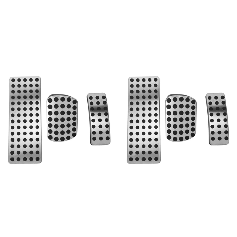 

2 Set Silver Car Brake Pedal Pad Stainless Steel Car Accessories, For Mercedes Benz AMG A B CLA GLA ML GL R W176 W245