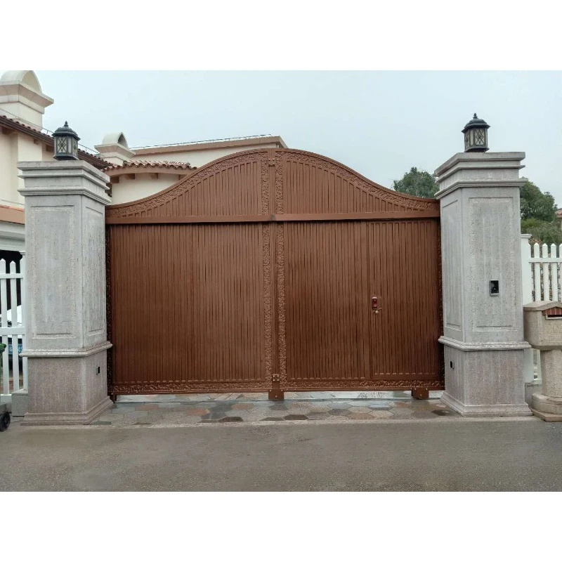 Electric sliding door | Aluminum art sliding door | Pouring cast aluminum door