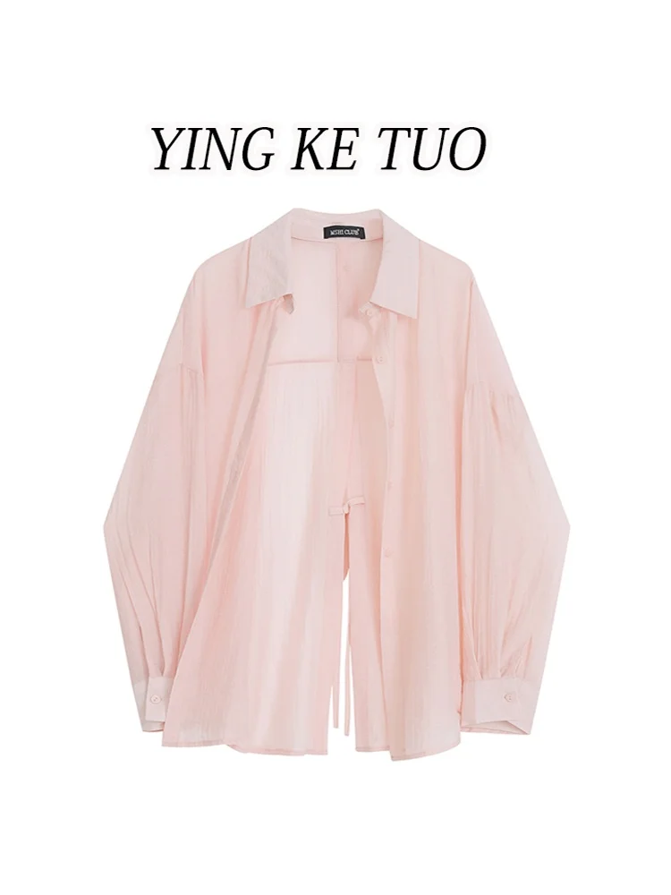 Dopne Faion irt Zonbescherming Ele Sle Dameskleding Herfstkleding Klein formaat Afslankende Trendy Top OL Sle