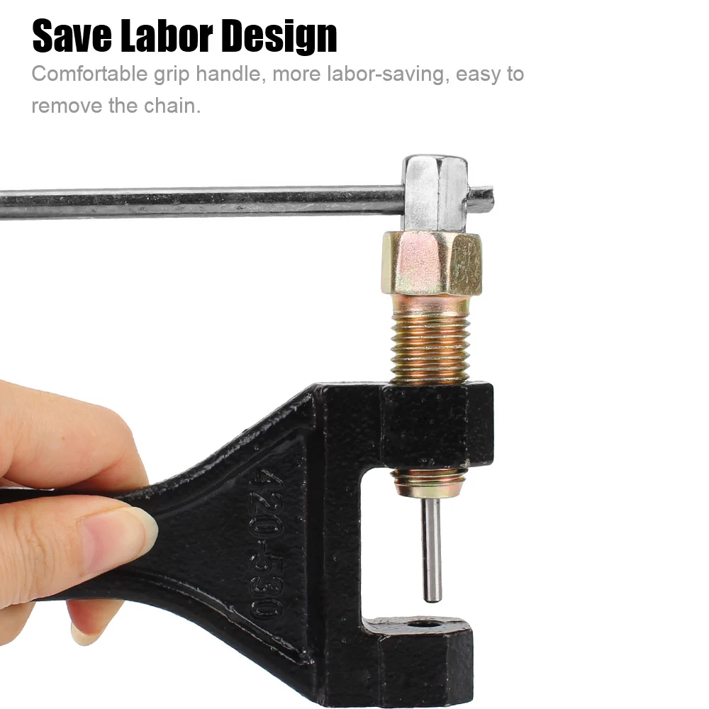 أدوات إصلاح جهاز تقسيم الروابط الشامل ومزيل الدبابيس ، مفتاح ربط من الفولاذ الكربوني لدراجة الدراجات النارية ATV-air قاطع قواطع السلسلة