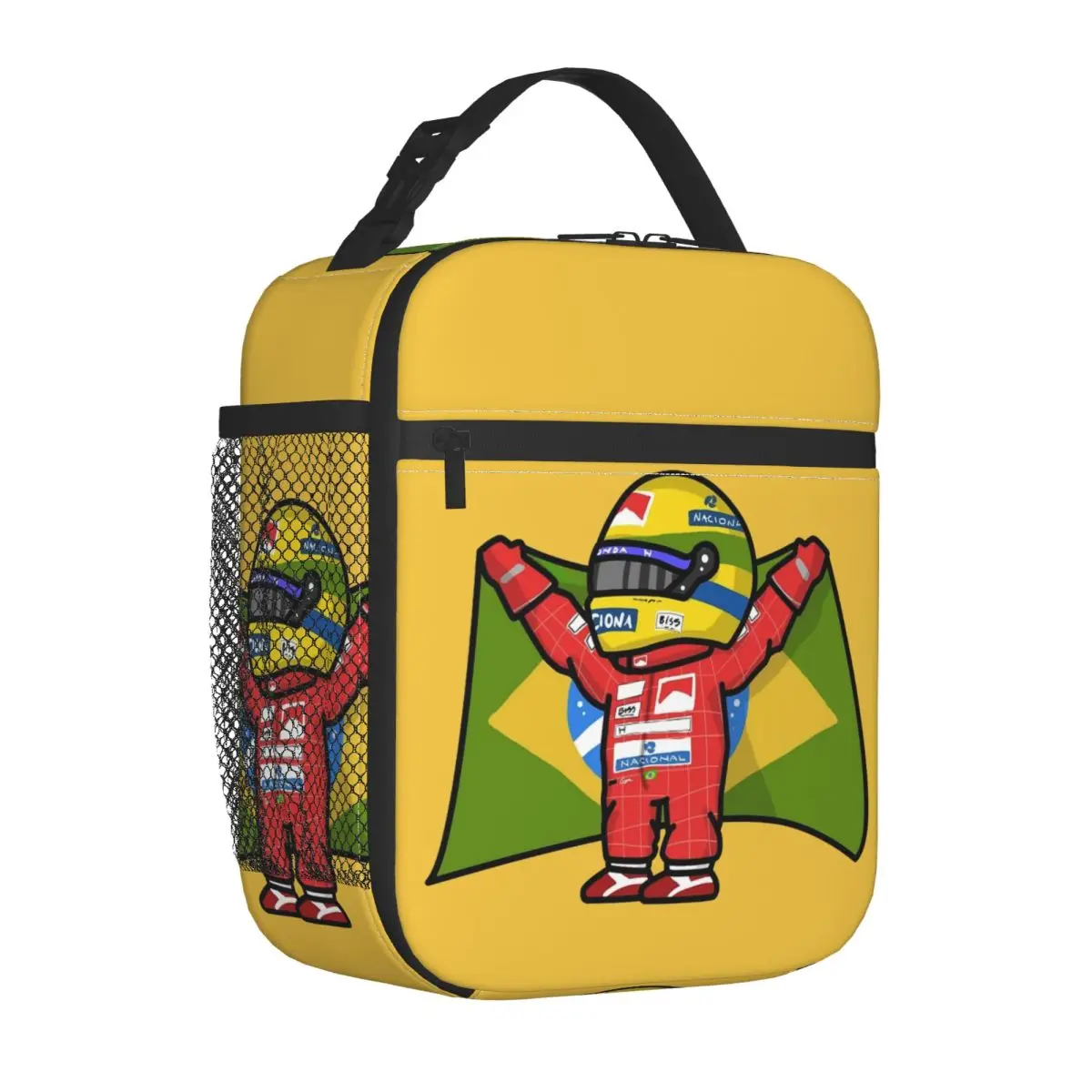 Ayrton Senna Brazil Insulated Lunch Bag Thermal Bag  Lunch Container High Capacity Lunch Box Tote Food Bag School Picnic