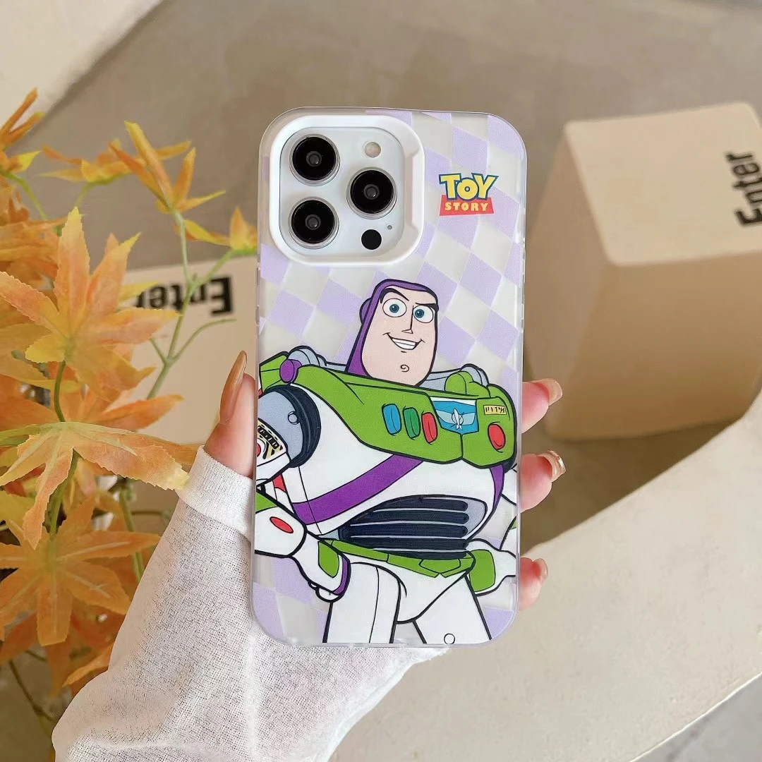 Cute Cartoon Woody Buzz Jessie Phone Case For iPhone 7 8 X XS XR 11 12 13 14 15 Pro Max Plus Toy Story Disney Soft Matte Cover