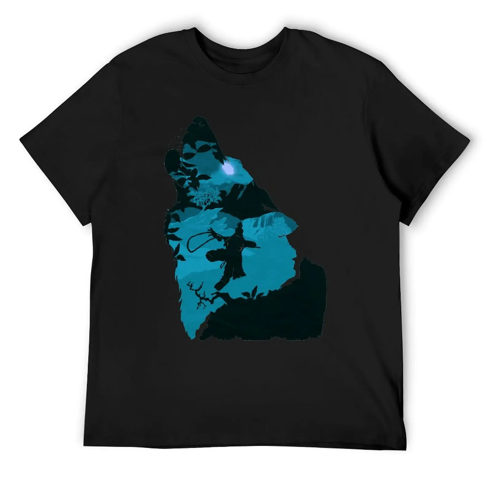 

Sekiro - One Armed Wolf (Blue) T-Shirt anime Blouse animal prinfor boys quick-drying mens big and tall t shirts