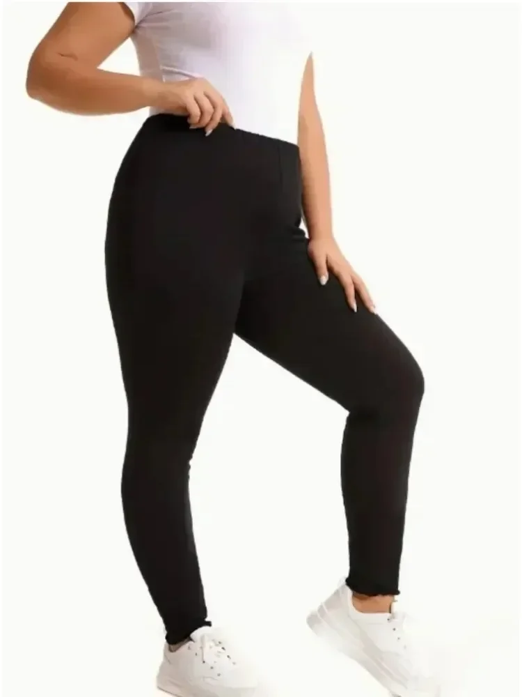 Plus Size 1XL-5XL Women\'s Legging Ladies Solid Color Yoga Pants Workout Running Stretch High Waist Leggings Women Pants