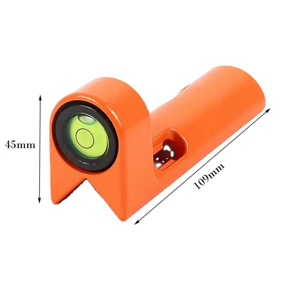 90 Degree Right Angle Bubble Level with Adjustable Vial for Standard Rod Applications and Accurate For Centering