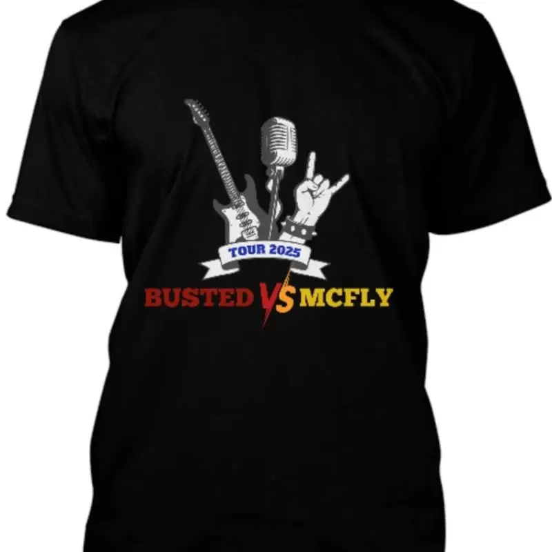 

Полноразмерная футболка Busted Vs McFly Tour 2025 для фанатов от S до 5XL