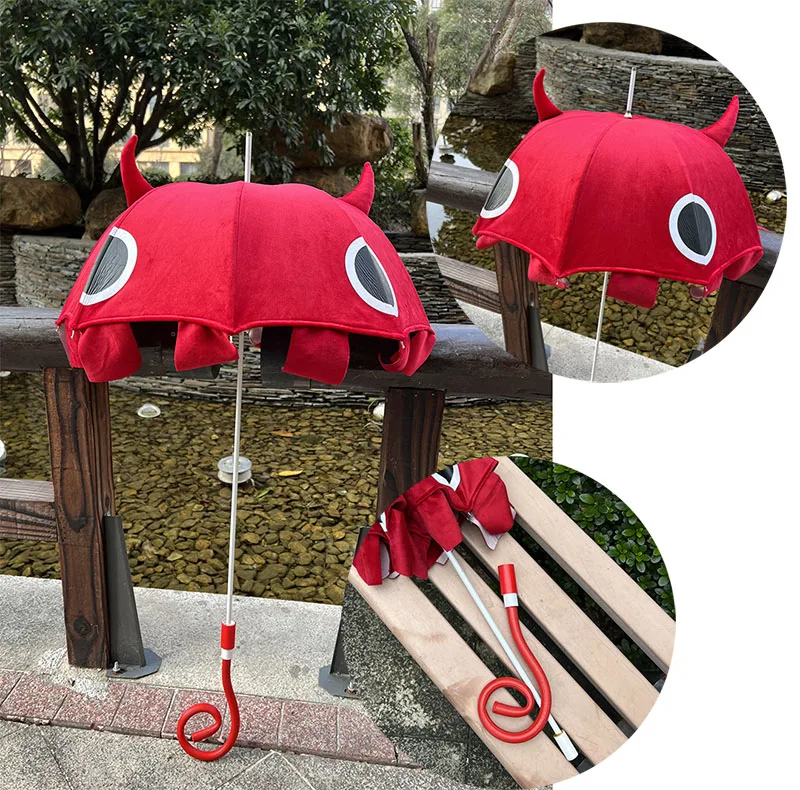 Red Umbrella Prop Perona Prop Game Cosplay Props for Halloween Christmas Party Costumes Accessories