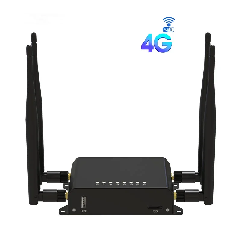 

WE826-T2 WiFi Router 4G 3G Modem With SIM Card Slot 300Mbps Access Point Openwrt 128MB 12V GSM LTE USB Wan 4*LAN 4*Antenna