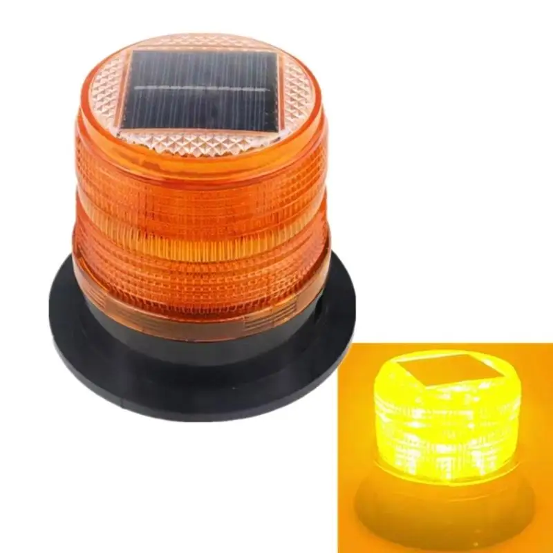 Energy Efficient Solar LED Alerts Lamp Heavy Duty ABS Lights for Night Visibility 