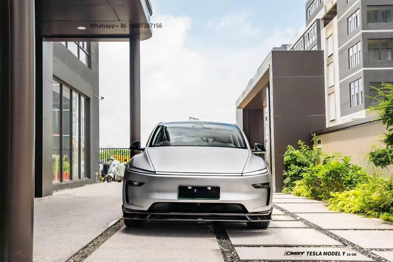 

Gloss Black Body Kit forTesla Model Y 2025 Upgrade CMST Style Front Lip Rear Diffuser Side Skirts Tuning ABS Material Aerokit