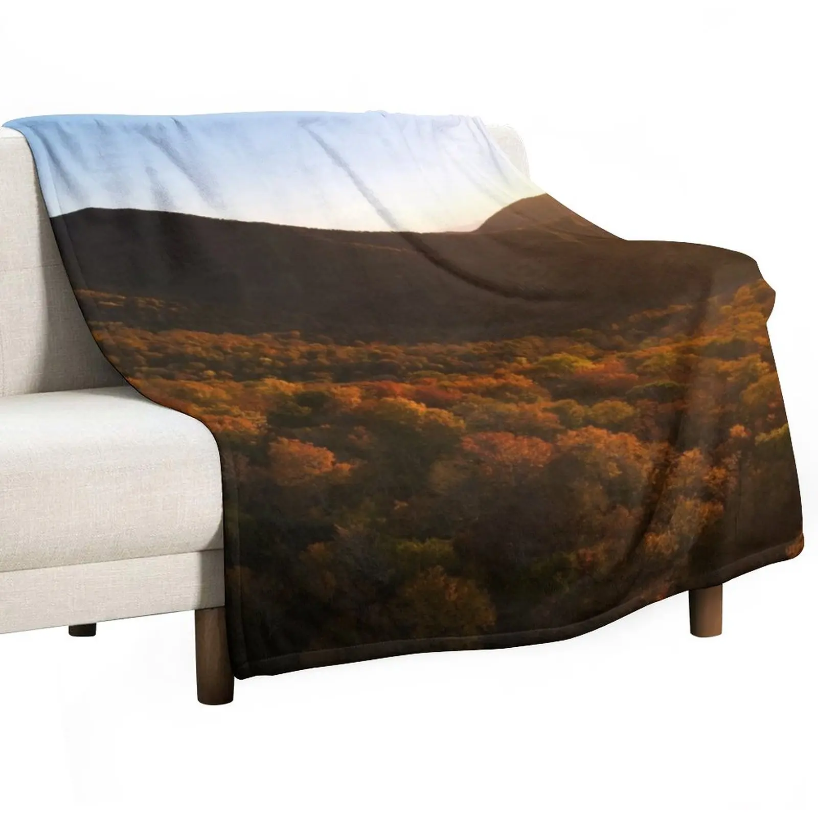 

Autumn Smoky Mountains Sunset | NC Throw Blanket Blankets Sofas Of Decoration Hairy Blanket