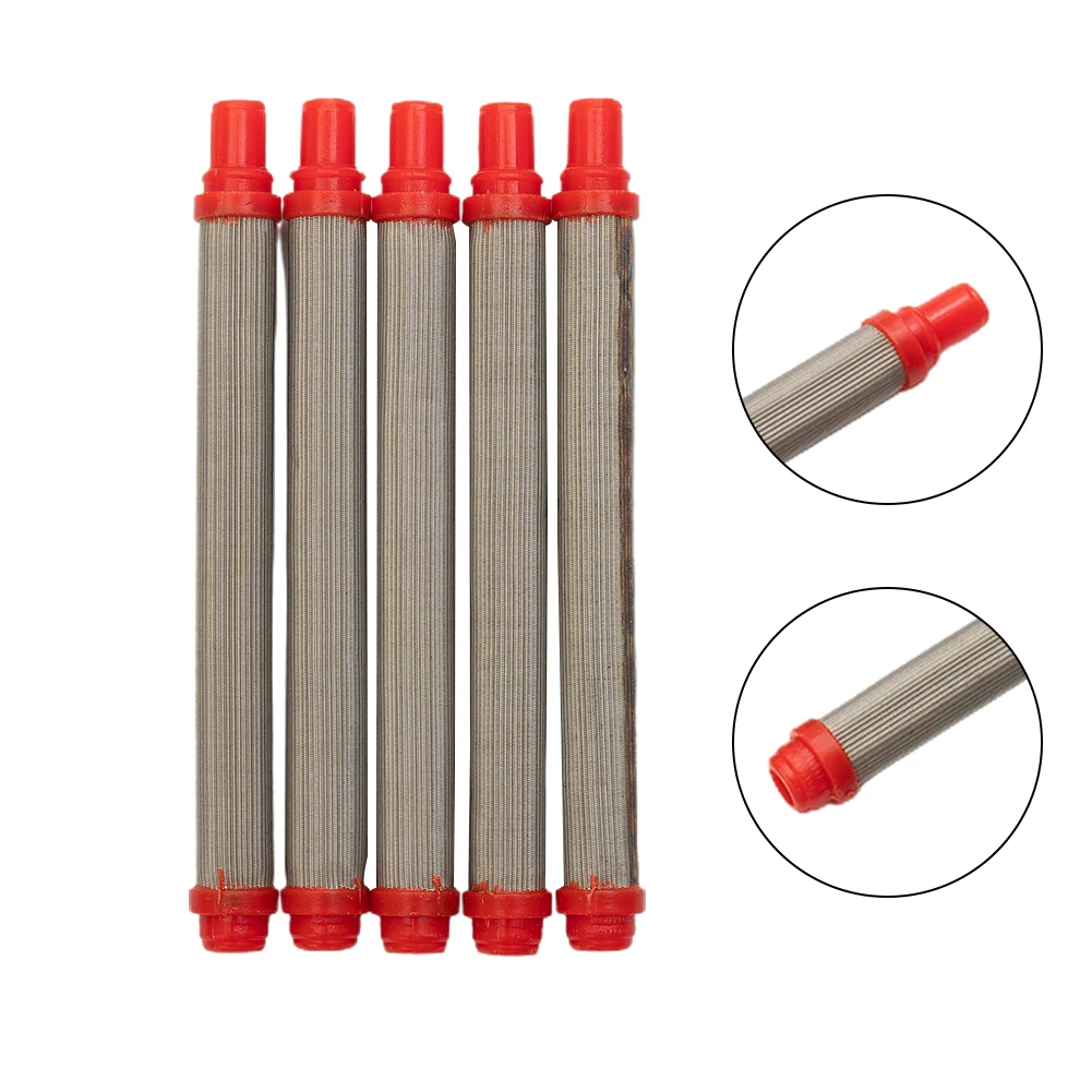 Airless Filter Airless Spray Filter Brand New Practical Yellow Filter Insert 200mesh 304 Stainless Steel Airless Spray Tool 5PCS