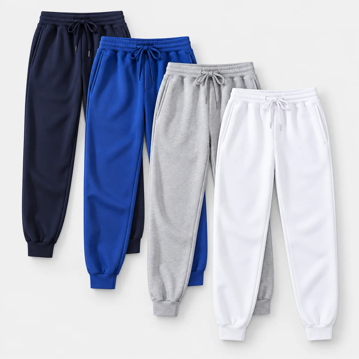 Men's Casual Autumn Winter Sweatpants Thin Fleece Jogger Pants Drawstring Running Workout Fitness Gym Comfortable Daily Trousers