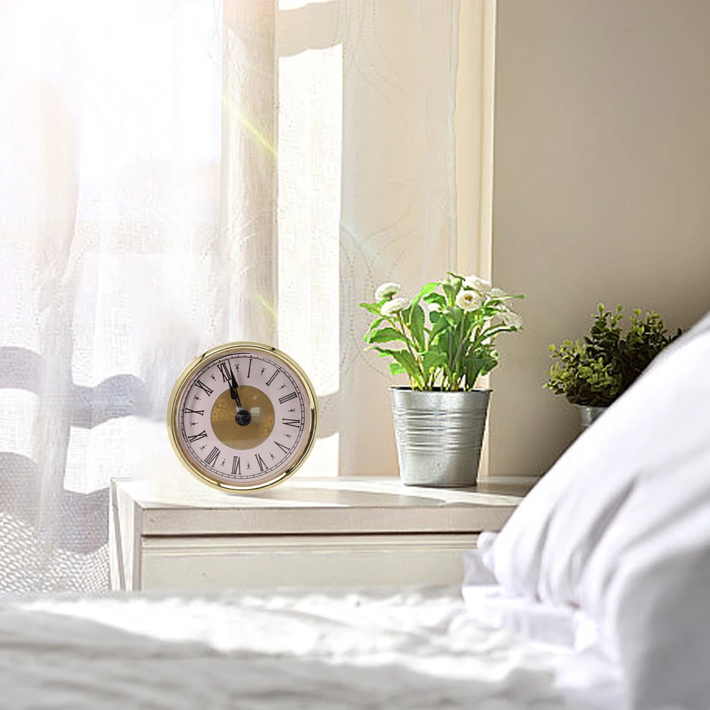 80MM Quartz Clock Inserts Classic Clock Craft Quartz Movement Round Clocks Head Insert Roman Arabic Numerals