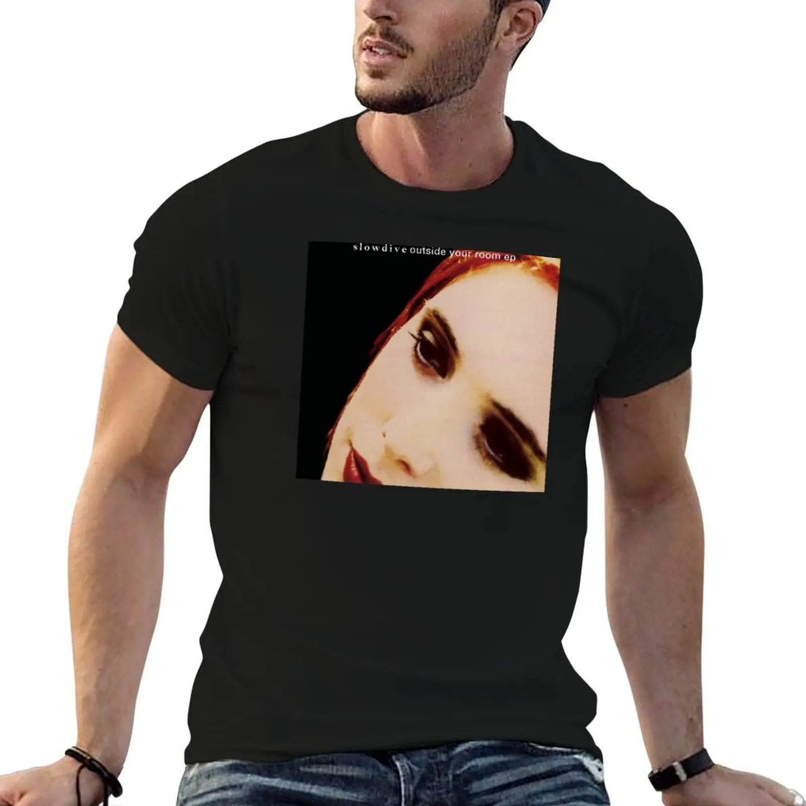 

outside your room band T-Shirt man t shirt graphic t shirt custom print T-Shirt