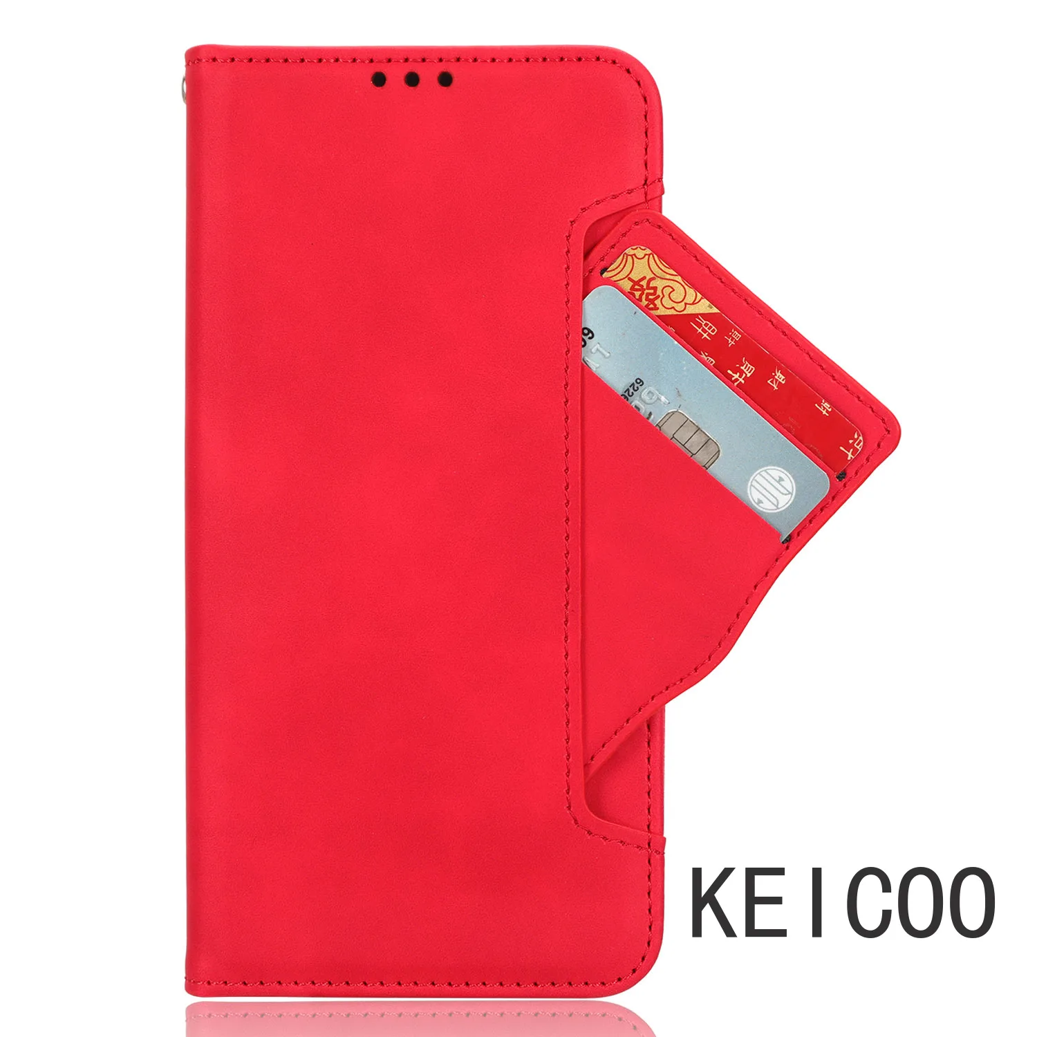 Wallet Cover for ZTE Anshin Family A31 V30 L9 A71 A51 Convenient Phone Holder Shell Non-slip Card Slots Solid Color Case