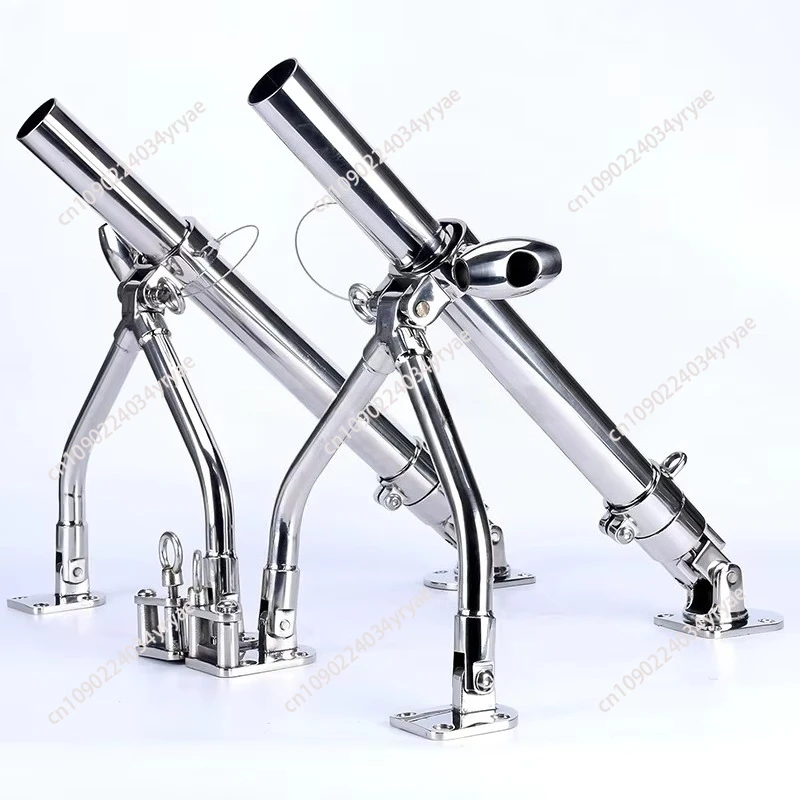 Boat Accessories Stainless Steel Outriggers Boat Rod Holder Fishing Rod Holder with Knob and Base