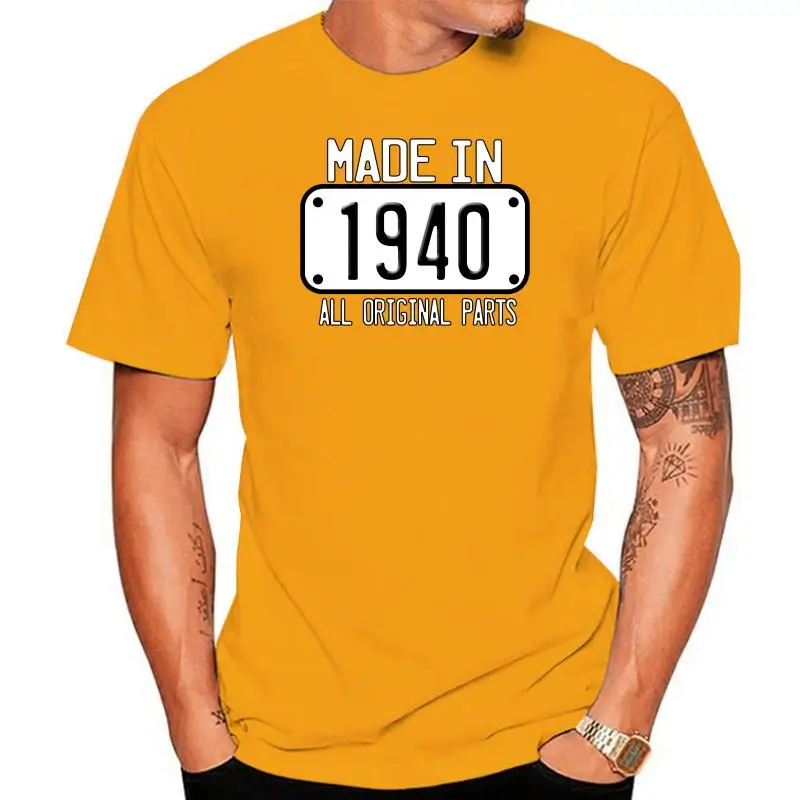 Newest Fashion Made In 1940 Tshirt For Mens Cotton Outfit Army Green Gents Comics Boy Girl T Shirts Plus Size S-5xl