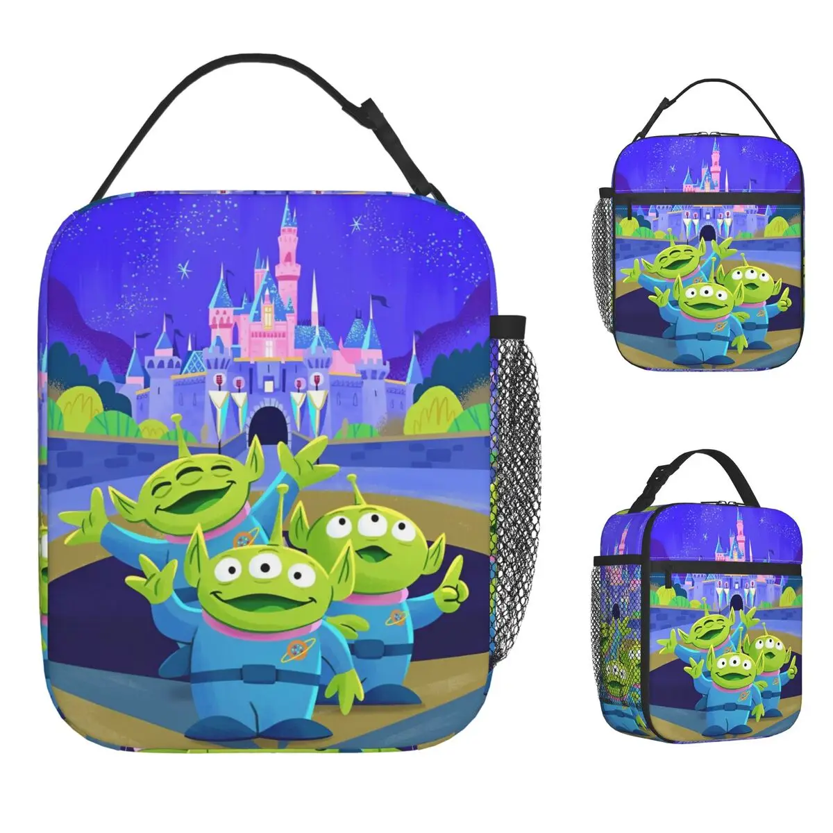 

Kawaii TS Aliens изолированные сумки для обеда портативный контейнер для обеда с героями мультфильмов сумка-холодильник сумка-тоут ланч-бокс школьный пикник сумка Bento