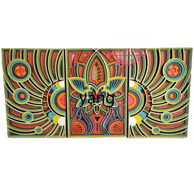 CX  living room decorative painting audio-visual room sound-absorbing diffusion board entrance painting mural