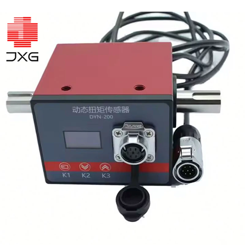 Dynamic Rotary Torque Sensor 0.5-2000Nm High-Precision with OLED Display for Motor Power Analysis