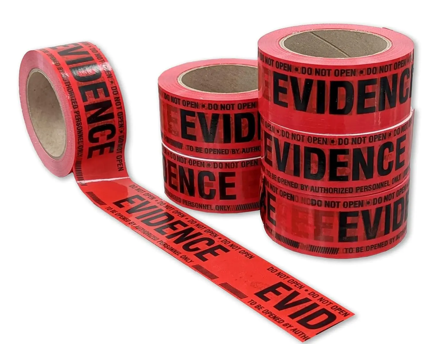 

Red Evidence Box Sealing Tape (Case of 6 Rolls)