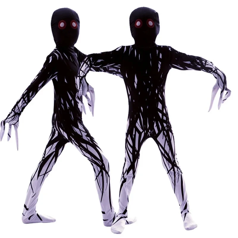 2026 Purim Halloween Costumes for Children Horror Zombies Boy Girl Skeleton Dress up Fantasy Clipart Jumpsuit Kids Monster UX10F view 4