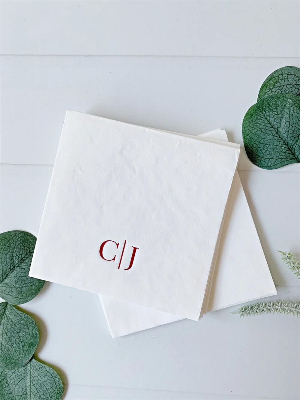 50PCS Initial Wedding Bar Cocktail Napkins