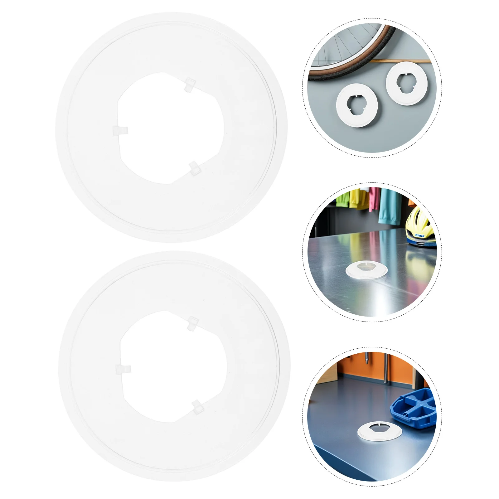 

4Pcs Mountain Bike Flywheel Guard Transparent Plastic Disc Chain Protector Plate Road Bicycle Sprocket Cover Rear Brake Disc