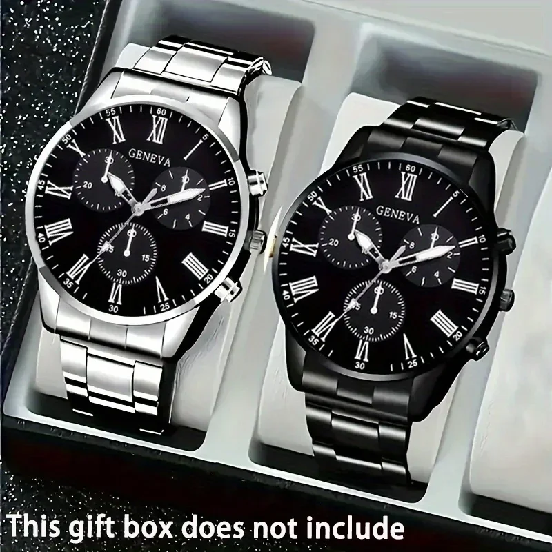 Luxury Men's Quartz Watch Set, Business & Casual Wear - Ideal Gift for Back To School, Christmas, Birthdays