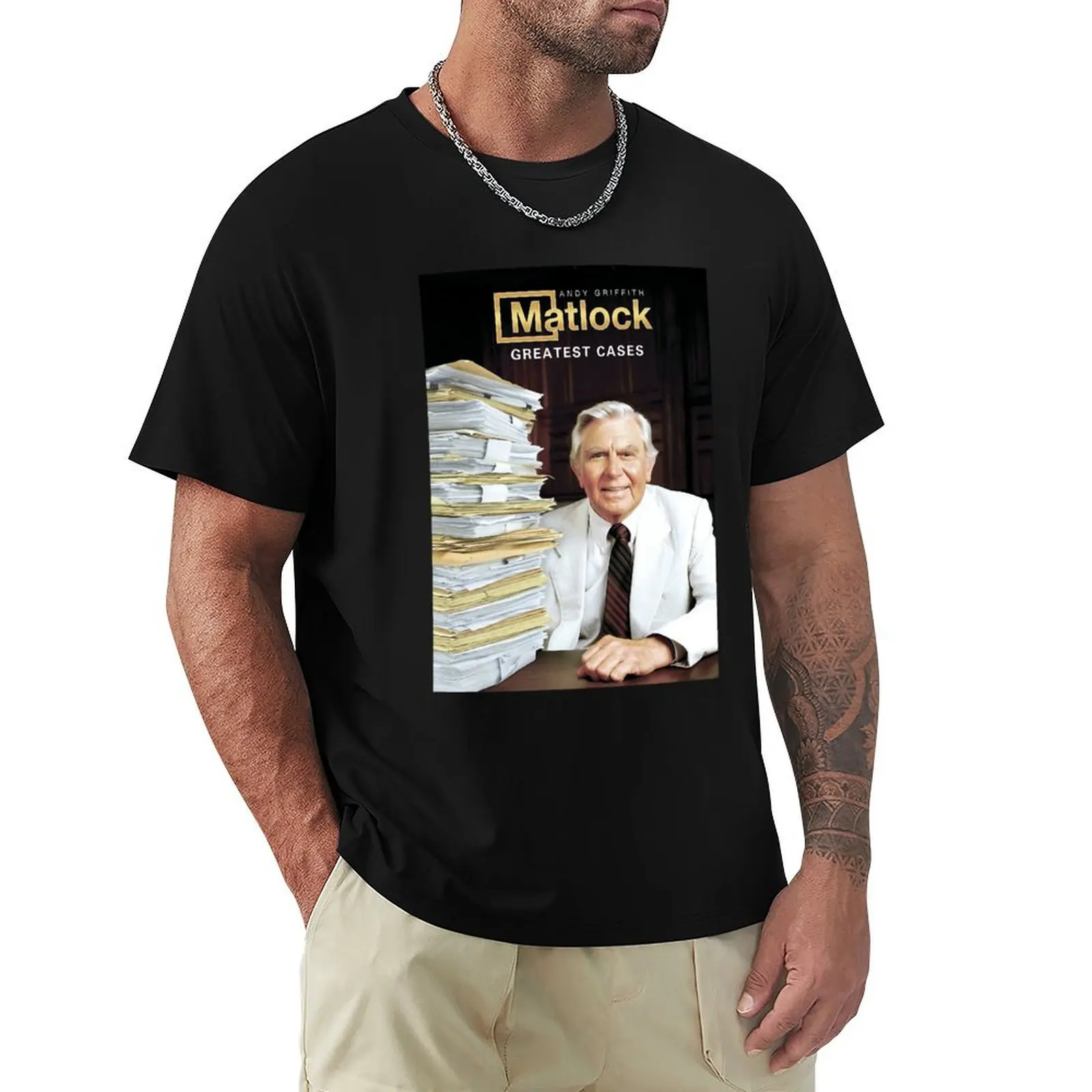 Andy Griffith Ben Matlock Greatest Cases T-Shirt Quick Dry Sports Short Sleeve Tee