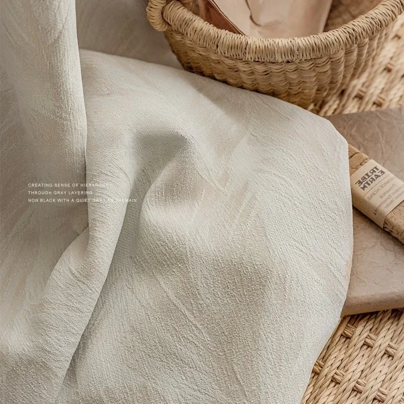 French Creamy Luxury Chenille Blackout Curtains for Living Room Bedroom Dining Romantic Retro Print Custom Size Decoration