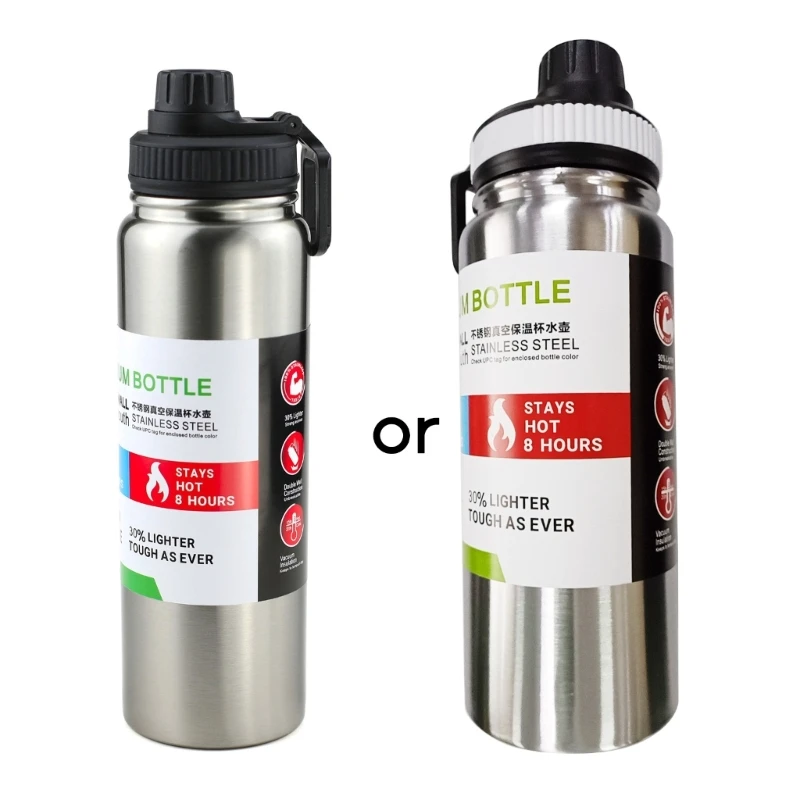 

Insulated Water Bottle with Straw Lid Double Vacuum Stainless Steel Water Flask Cup Simple Water Jugs Thermo Mugs Bottle