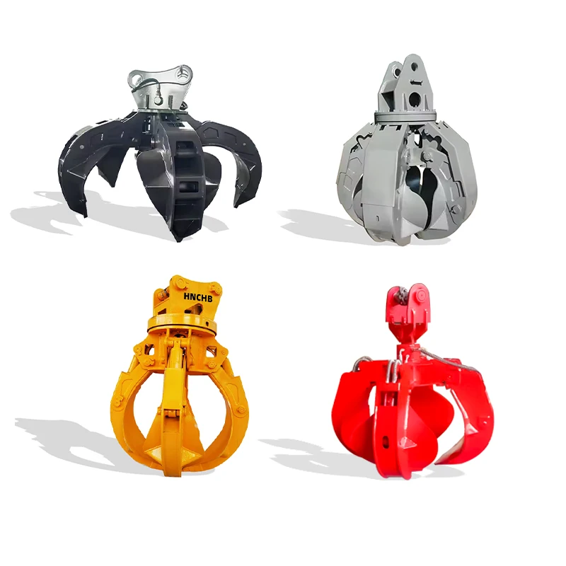 Customized 5-Claw Hydraulic Grapple Excavator Attachment for Scrap Metal Construction Sorting