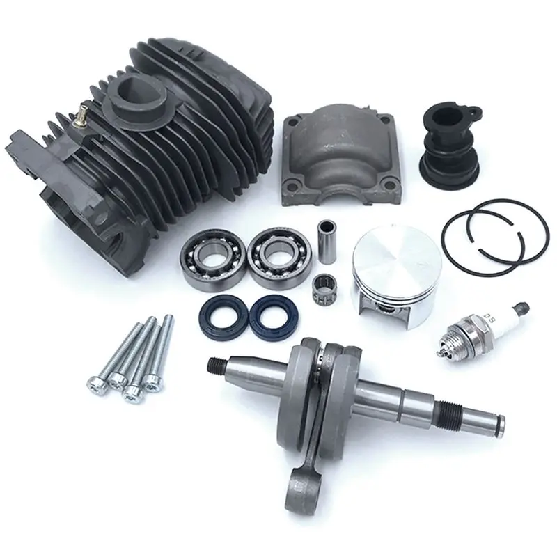 ABVT-For 023 025 MS230 MS250 Carburetor Cylinder Assembly Chainsaw Carburetor 42.5Mm Cylinder Piston Crankshaft