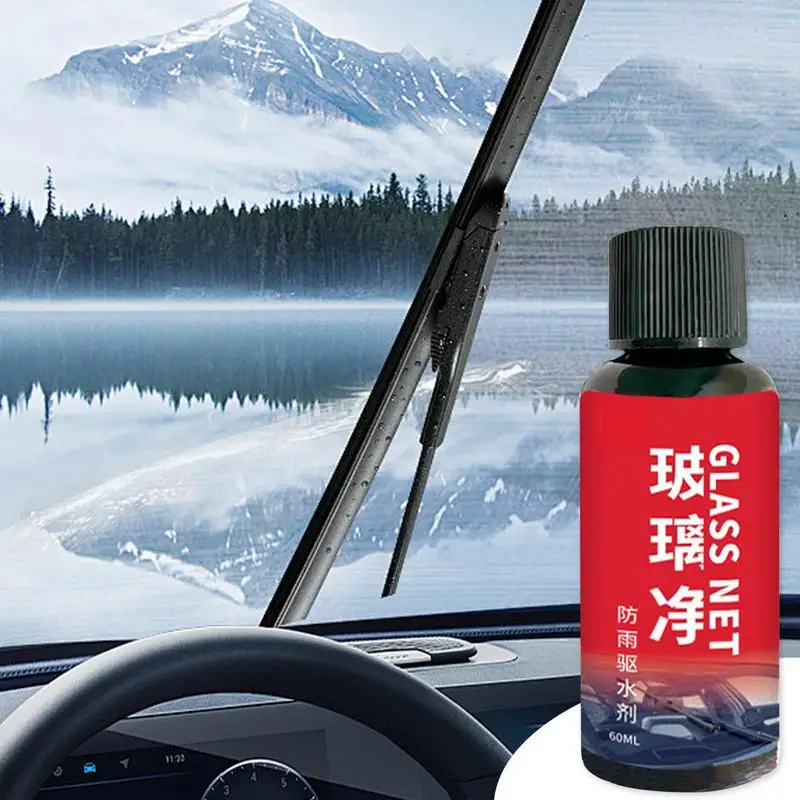 

60ml Car Glass Oil Film Remover Aivc Glass Polishing Compound Windshield Cleaner Car Glass Polishing Clear Window Auto Detailing