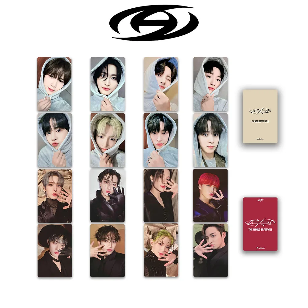 

8 шт./набор Kpop ATEEZ THE WORLD EP FIN WILL Photocard Двусторонняя яркая пленка в Корейском стиле специальная ломо-карта Yunho San Поклонники подарок