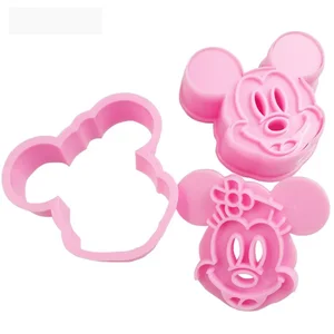 Disney-3d Mickey Mouse Plastikform, DIY-Backform, Kekskuchen, Reiskugel, Cartoontier, Geburtstagsfeierdekoration 6 Hauptverkäufe Mickey 3D Moldy - №3